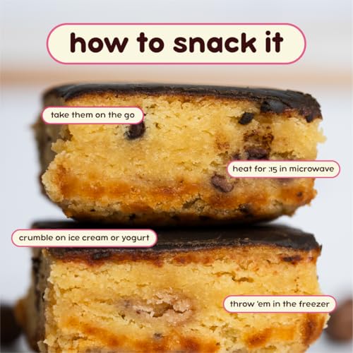 Image of Prime Bites High Protein Brownie (12 Per Box, Cookie Dough Bites) - 19g of Protein, 5g of Collagen, Gluten Free, Low Sugar Treat, Delicious Protein Snack