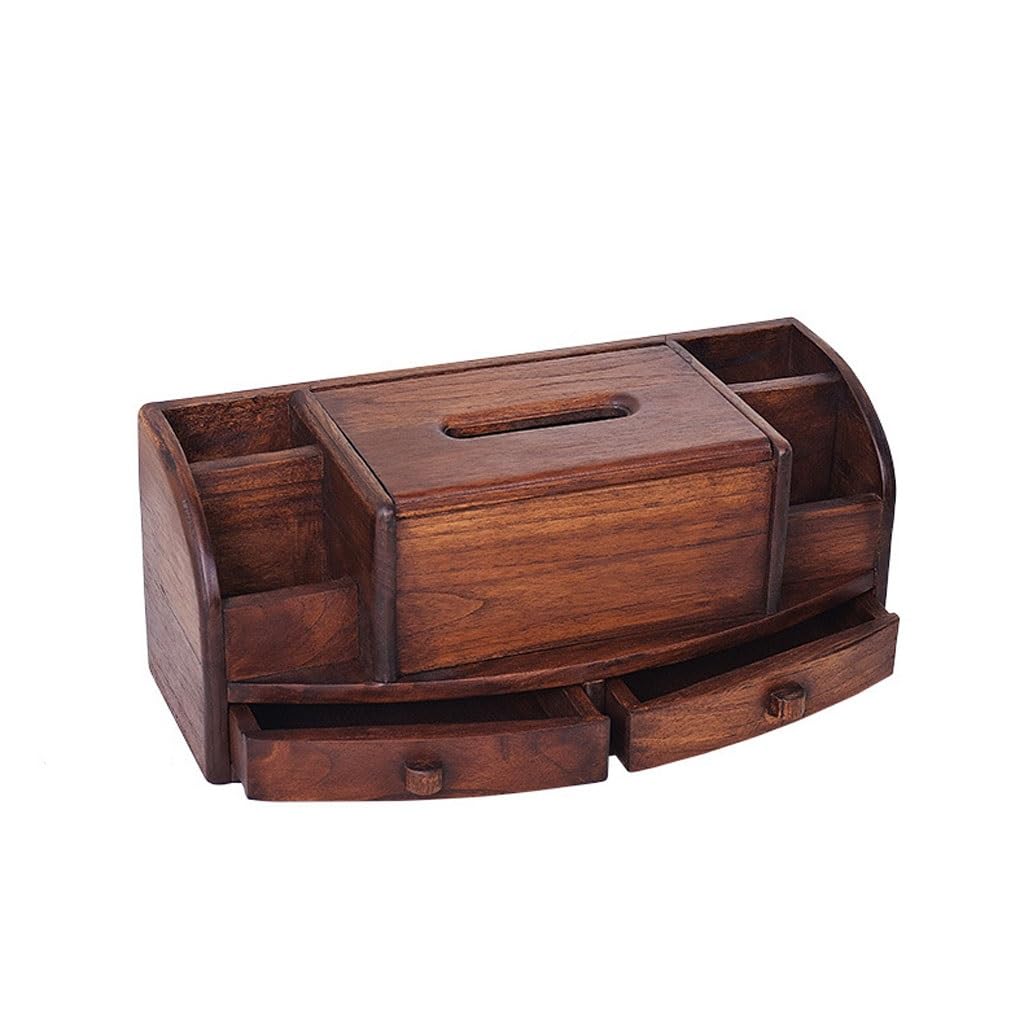 GTHTUHFD Tissue Paper Box Multifunctional Paper Box For Remote Control Storage Box Retro Style Tissue Box Chinese-Style Living Room Storage Box Bulk Tissues Boxes