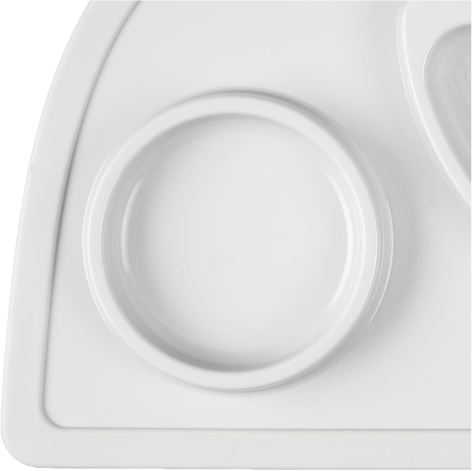 Infantino All-in-One Lil’ Foodie Tray - Grey - BPA-Free, Food-Grade, Divided Food & Sippy Cup Sections - Dishwasher-Safe - for Babies & Toddlers 4M+ (Pack of 2)