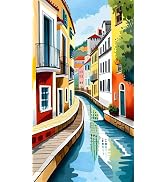 EOBROMD Dipingere con i Numeri Adulti Bosco di Betulle, Paesaggio Paint by Numbers Kits, Tela Senza Rughe con Quadri da Dipingere Numerati, Tra Cui