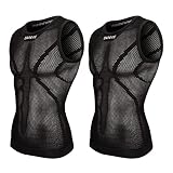 Darevie Men's Cycling Undershirt Sleeveless,Compression Base Layer Vests,Mesh Cool Dry Sport Tank To