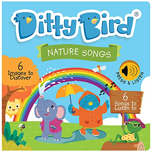 DITTY BIRD Nature Musical Toy: Perfect Educational Toys to Encourage Children to Connect with Nature. Sound Book with I can Sing a Rainbow and Mister Golden Sun Songs
