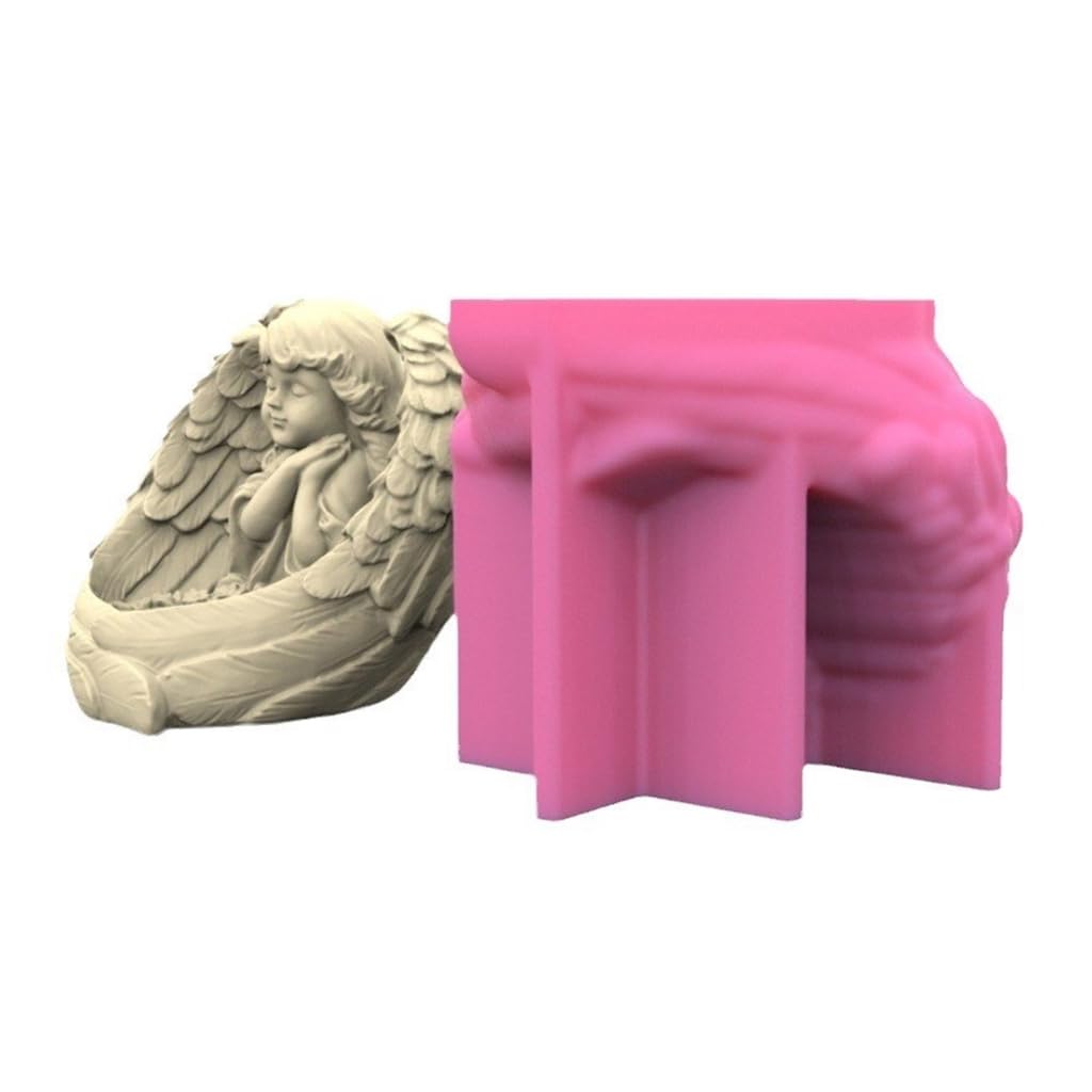 Moule bougeoir ange en silicone pour une décoration de table féerique