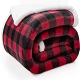 GIVOOBE Cuadros Estampados Manta de Forro Polar de Franela, Cobija Individual para Sala Matrimonial Cama Sofá, Silla,...
