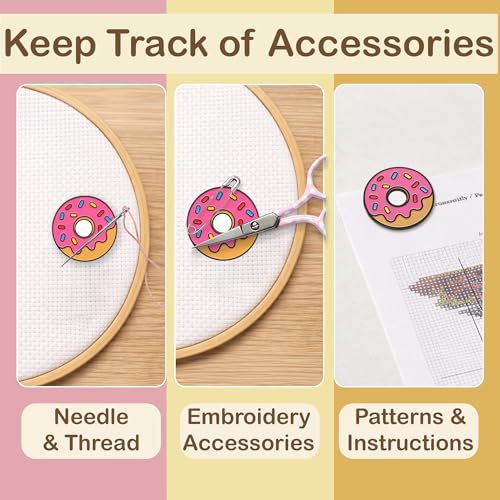 Image of Kraftex Magnetic Needle Minder. Needleminder for Embroidery & Sewing. Cute Needlepoint Accessories. Magnetic Needle Holder for Cross Stitch. Cute Magnet Pin Gift
