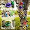 51plwd53d7l - TOPNEW 12 Ninja Tree Climbing Holds for Kids Climber, Adult Climbing Rocks with 6 Ratchet Straps for Outdoor Ninja Warrior Obstacle Course Training