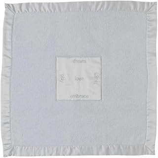 Barefoot Dreams® CozyChic® Satin Trim Receiving Blanket, Blue, 30"x40"