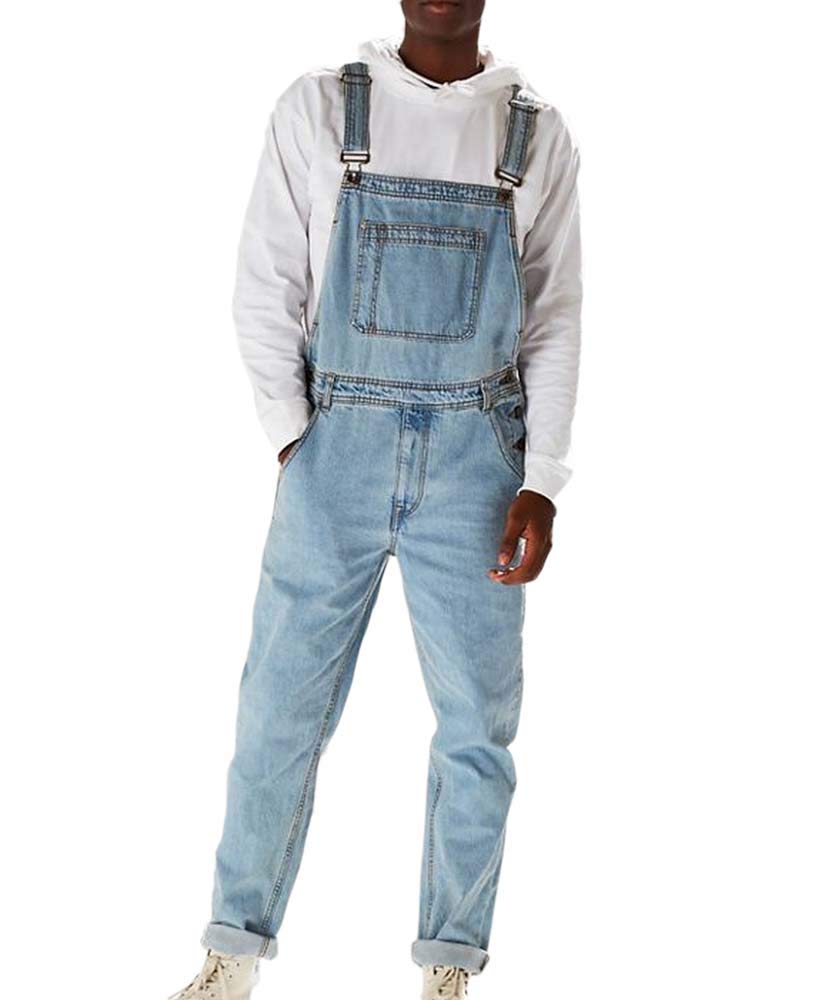 Salopette di Jeans Vintage Moda Uomo Classici : Amazon.it: Moda