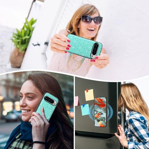 Pochette Google Pixel 9 Pro XL zippée à paillettes avec sangle amovible