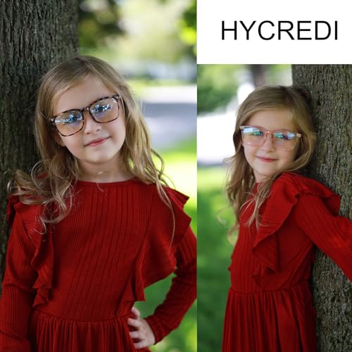 Image of Hycredi Kids Blue Light Blocking Glasses for Boys & Girls, Square Frame