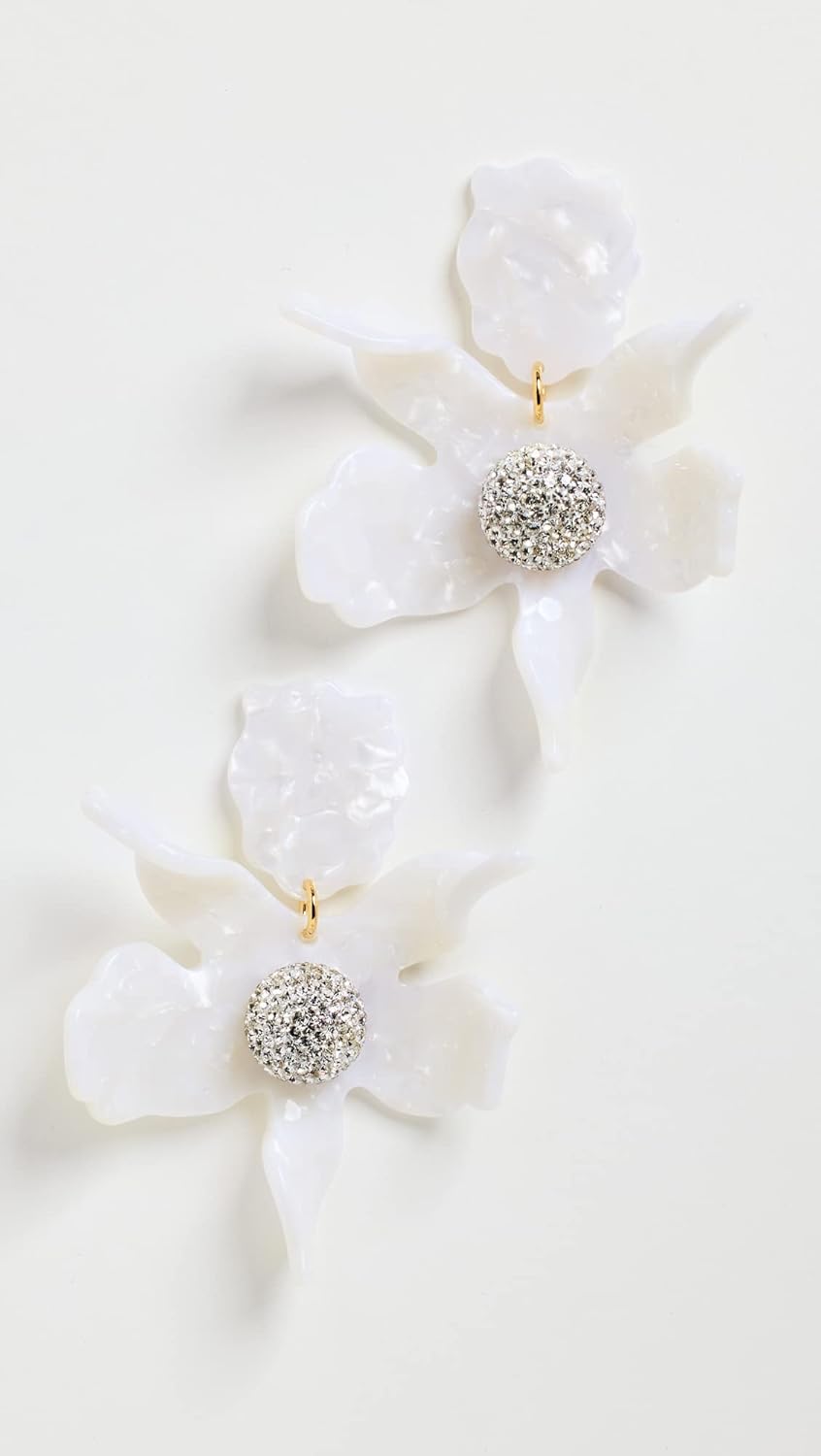 Lele Sadoughi Women's Crystal Lily Earrings - Image 2