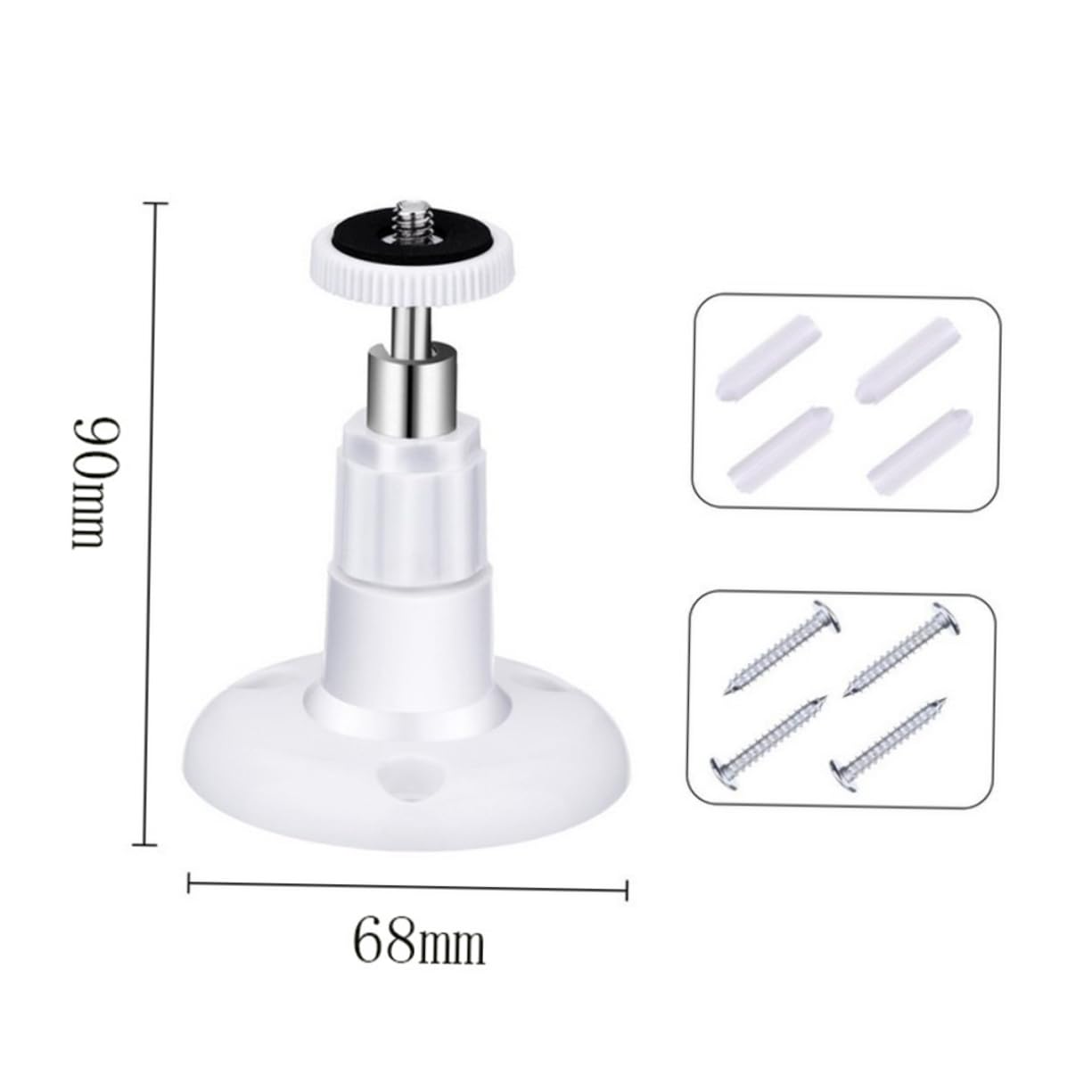 Happyyami CCTV Security Camera Mount 3 Pack Bracket for Security Cameras Wall Mount Indoor/Outdoor