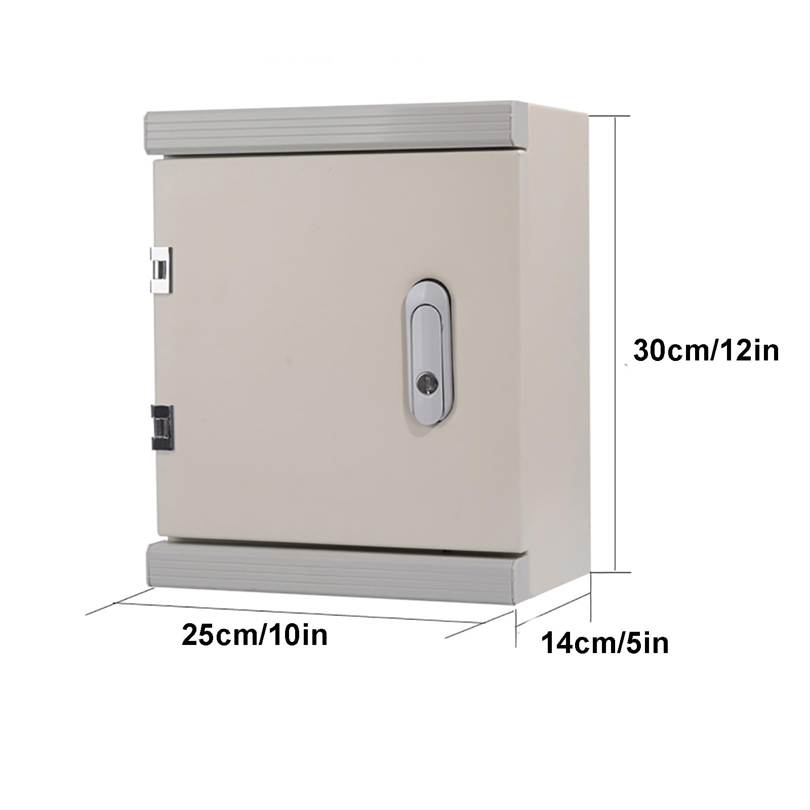 Verteilerkasten Aufputz, Aufputz Verteilerdose, IP44 Wasser- und Staubdicht, Schaltschrank mit Montageplatte und Wandhalterung(25x30x14cm/10x12x5in)