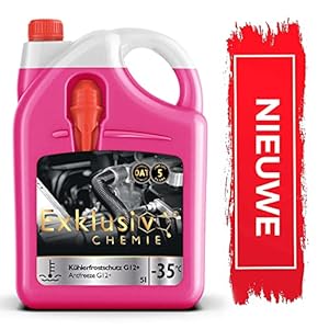 Exklusiv Chemie 5 liter G12+ Radiator Antivries 5 jaar | Koelvloeistof auto tot -35° | G12 Koelvloeistof auto | Klaar…