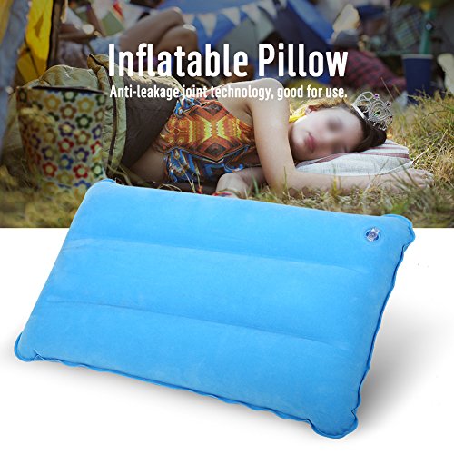 Akozon Navy Blue Outdoor Portable Inflatable Pillow, Ideal for Travel, Camping, and Outdoor Activities, Portable, and Comfortable SelfInflating Pillow with Easy (#01)