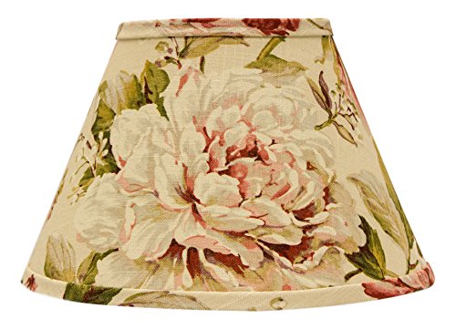 AHS Lighting SD1476-16WE Large Rose Floral Empire Lamp Shade with Washer, 16"
