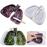Ashtray Mold for Resin, Lung Shaped Silicone Ashtray Molds for Epoxy Resin, Casting Molds for Jewelry Storage, 3D DIY Making Decor Crafts