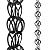 Rain Chains Direct - Modern Loop Rain Chain - 8.5 FT - Durable Black Powder-Coated Aluminum - Premium Rain Chains for Gutters