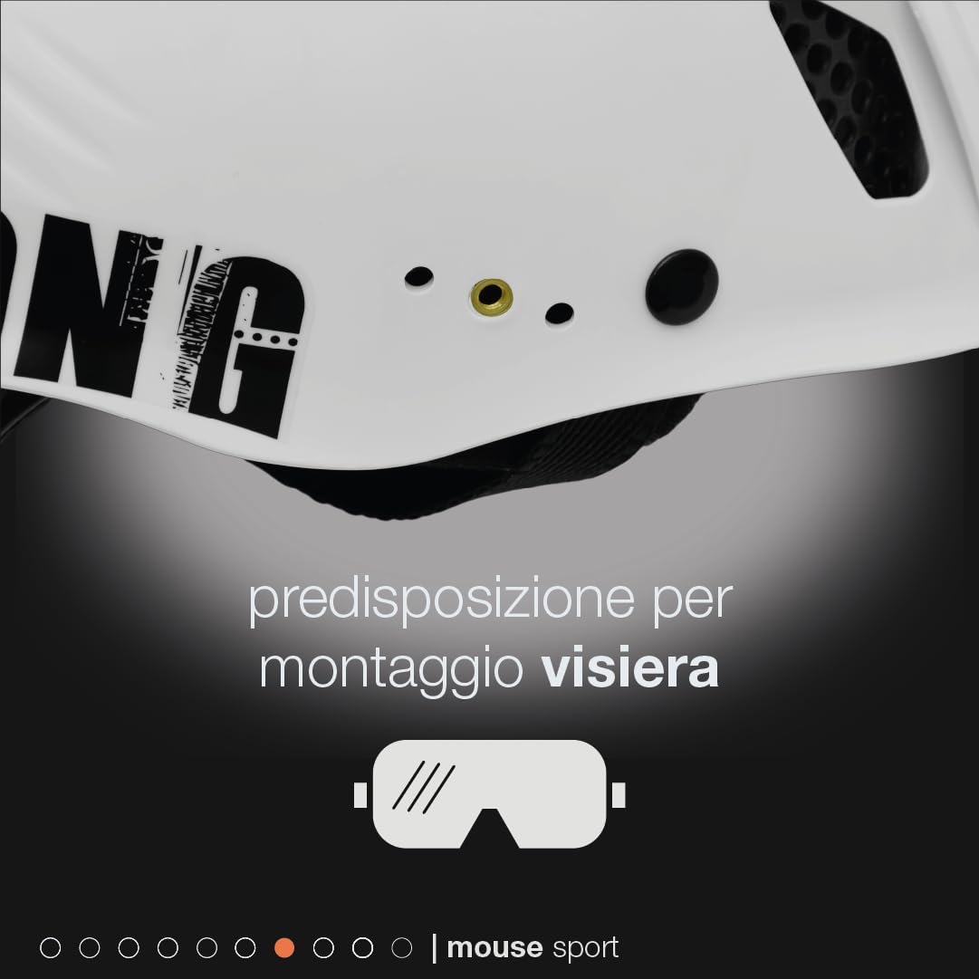 Casque léger avec Coque en ABS Noir Universelle 52-63cm