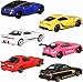 Hot Wheels Car Culture Premium Toy Car 6-Pack, Set of 6 Die-Cast 1:64 Scale Japanese Vehicles with Elevated Deco (Styles May Vary)