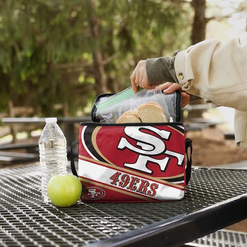 Foco CONFBLGSTP6SF San Francisco 49Ers Big Logo Stripe 6 Pack Cooler thumb #2