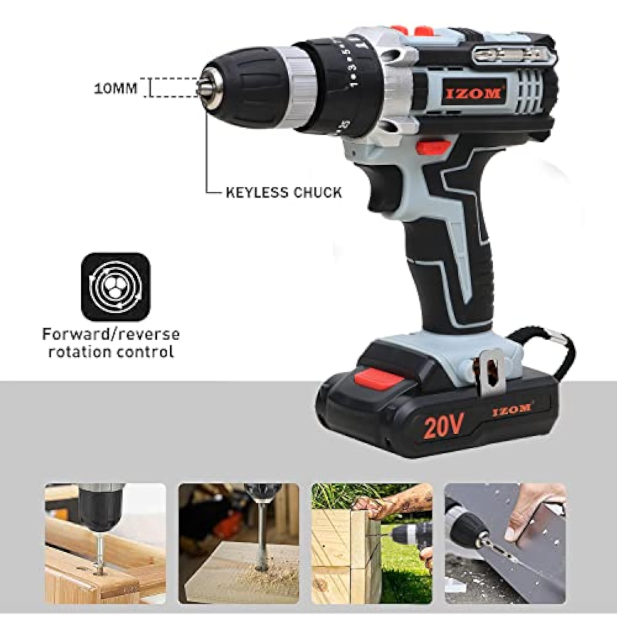 IZ-CDK-20V Cordless Drill Machine Kit