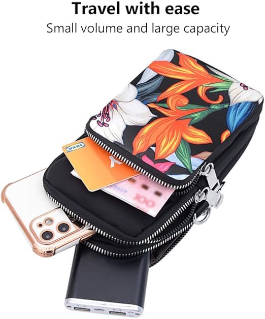 Image of Crossbody Mobile Sling Bag for Women |Stylish Phone Pouch with Detachable Strap & Adjustable Keychain|Mobile Purse|Versatile Mobile Pouch for Women