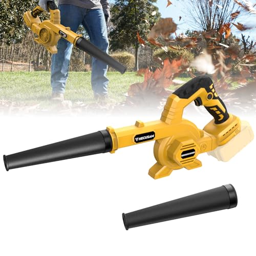 Leaf Blower Cordless, HECUSAM Leaf Blower Brushless for Dewalt 20V Max Battery (No Battery), 200 MPH, 150CFM Sopladora de Hojas, One-Touch Locking Mode, Small Electric Blower for Car Yard Lawn
