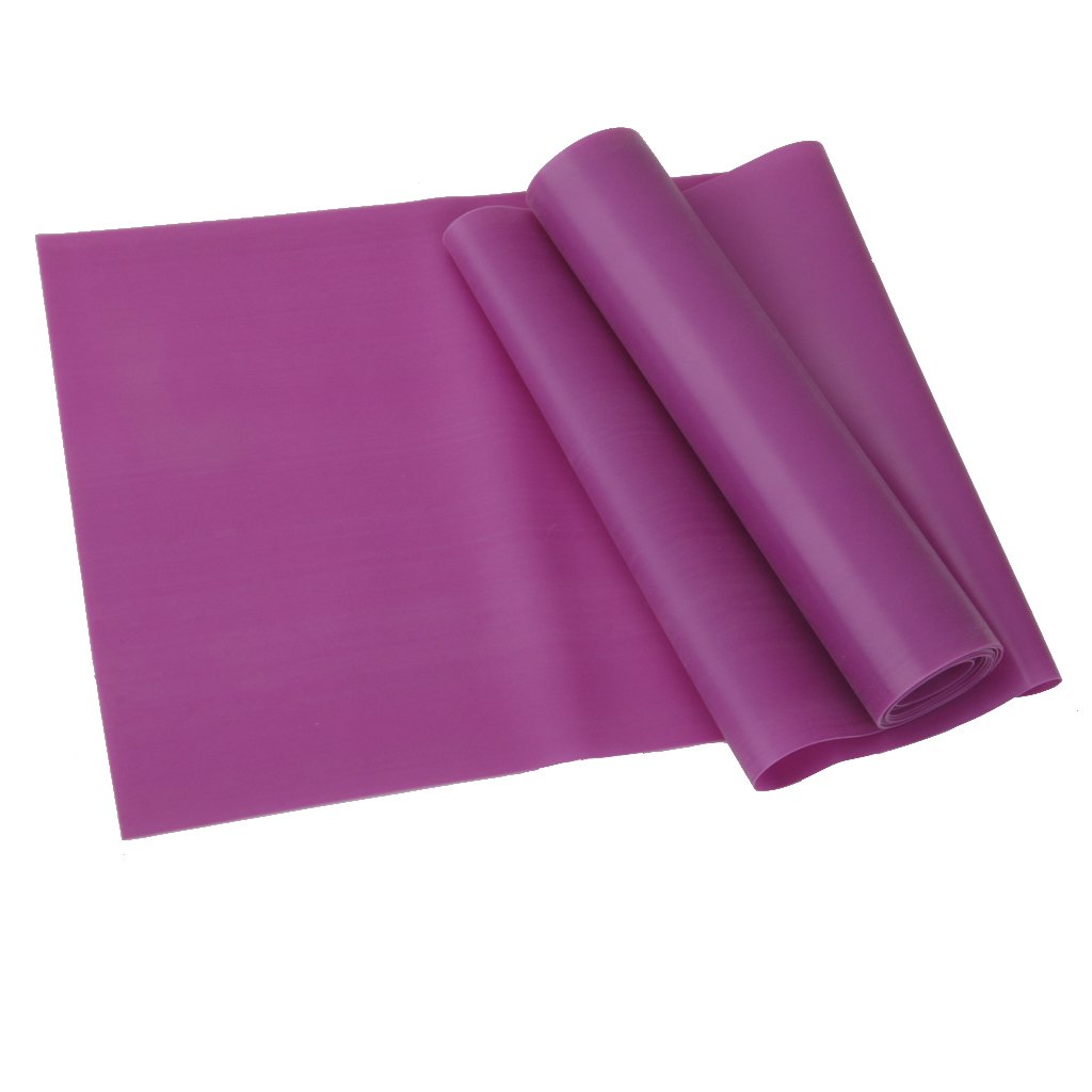 Elastic Yoga Rubber Stretch Resistance Exercise Fitness Band Belt Purple-picture-28