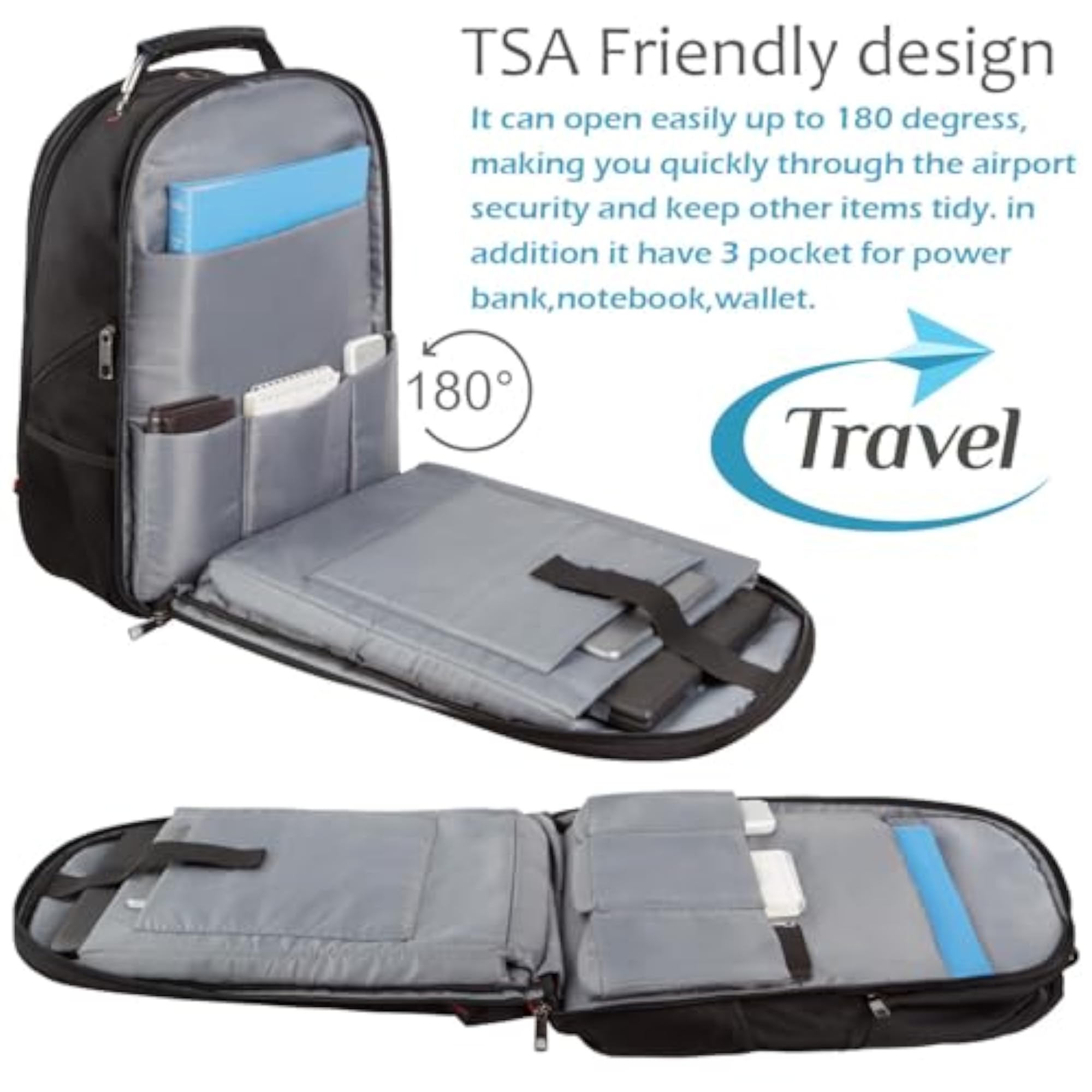 Extra Large Capacity Anti Theft Water-Resistant Backpack