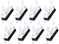 Vista 17 de QCAA Cerradura de seguridad para ventana deslizante con forro de vinilo, cerradura a prueba de niños, aluminio, blanco, paquete de 4, fabricado