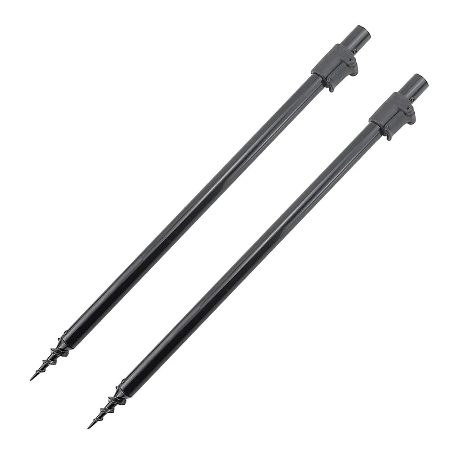 Bootsangelrutenhalter 2 Stück Karpfenangeln Bank Sticks Bankstick Aluminium Rod Pod Support Zubehör(50-90cm)