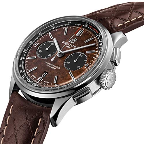 Breitling Premier B01 Chronograph 42 Bentley Centenary Limited Edition Unique Brown Burl Elm Dial AB01181A1Q1X13