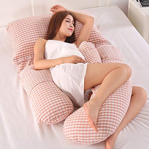 AEIL - Almohada en forma de G para embarazada, para dormir lateral, desmontable, multifuncional, apoyo de cintura, silencioso y cómodo, ergonómico, almohada larga de maternidad