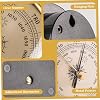 Barometer Adjustable 3in Barometric Pressure Gauge Clear Scaled Weather Barometer with Hanging Hole Portable Barometer for Indoor Outdoor Wall Fishing Barometers for the Home Wall Barometric Pressure