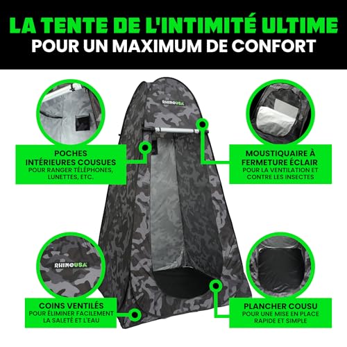 Tente à langer portable avec installation instantanée pour camping et douche - 2