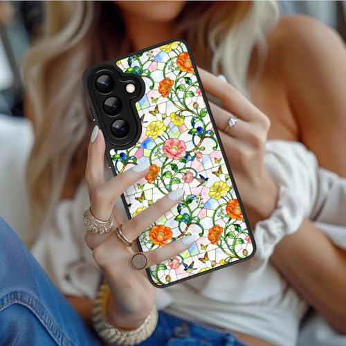 Coque Samsung S26 antichoc fleurs résout les chutes de mobile