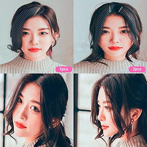 Dsoar WAVE BANGS 11 2Pcs Wave Side Bang Clip In Bangs Real Human Hair Wave Fringe Hair Extensions thumb #6