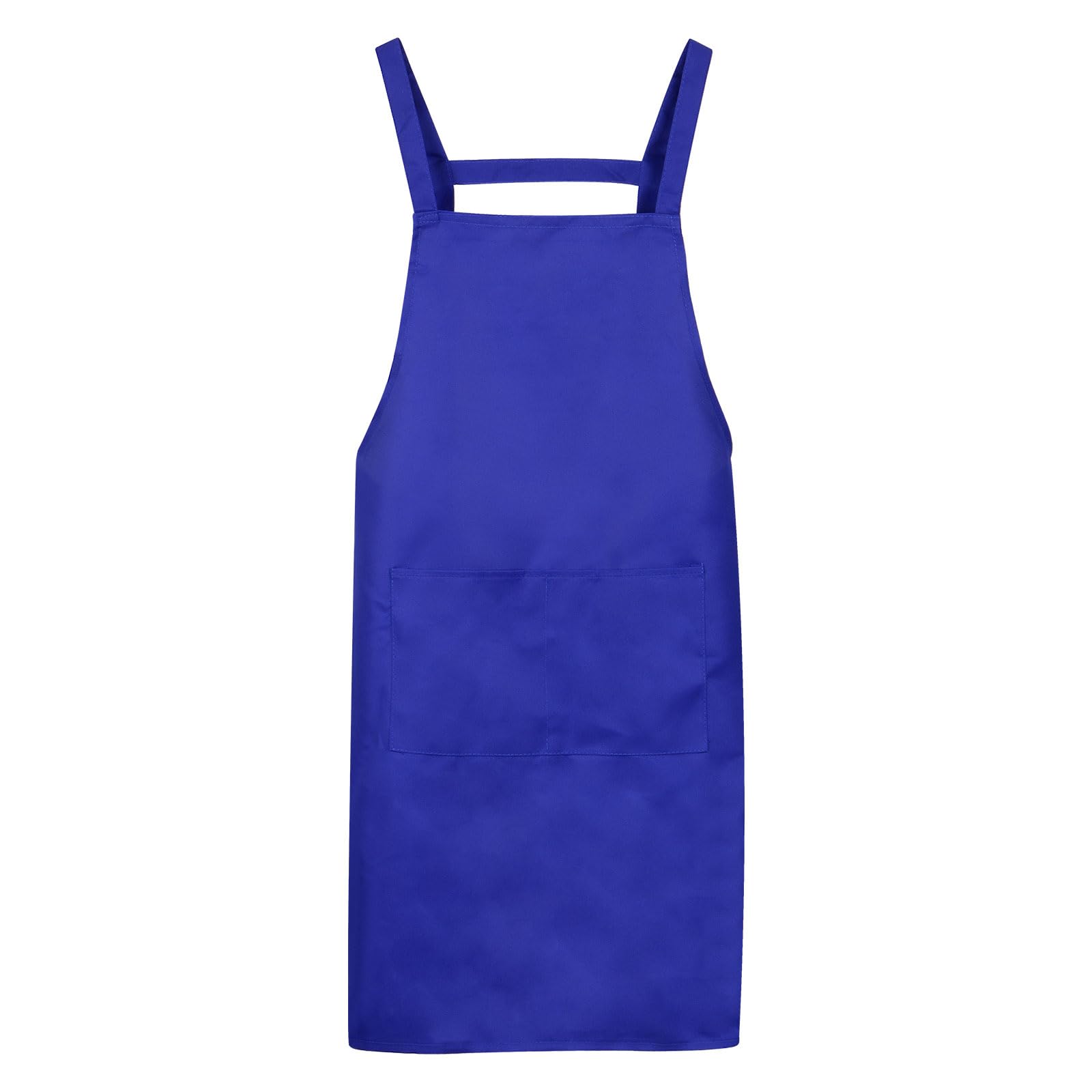sourcing map H Style Apron Kitchen Cooking Aprons Artist Painting Apron with 2 Pockets for Home Kitchen Restaurant Craft Garden Cooking, Blue