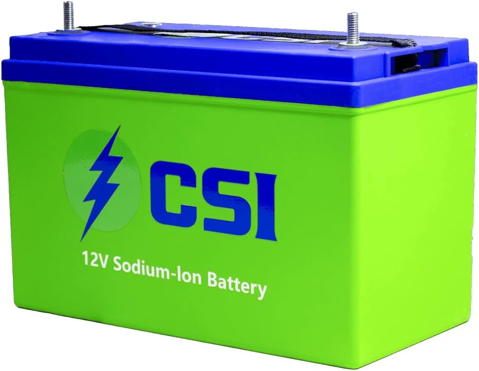 12V Sodium-Ion Battery - Group 31 with Jump Start Button, High CCA, Drop-in Replacement for Lead Acid Battery or Lithium-Ion, for Commercial Vehicles, Generators, Data Storage