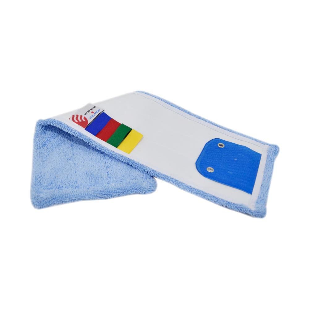 n.3 Panni Speedy MICRO-ACTIVA frangia mop lavapavimenti ultra microfibra cm.40X13 con alette