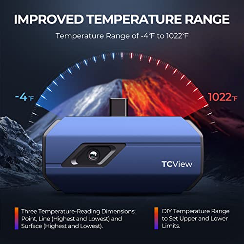 Image of TOPDON TC001 Thermal Camera for Android, Super IR 512x384 High Resolution, Thermal Imaging Camera, Thermal Imager - Optimized Temperature Accuracy, Works for Smartphones and Tablets & PC(not for iOS)