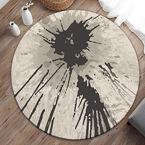 Decorative Round Rug With Pattern,Office Chair Mat Protector For Hardwood Tile Floor,Carpet Chair Mat Soft Area Rugs For Study Living Room,Multi-Purpose Anti-Slip Desk Chair Mat #TOP5