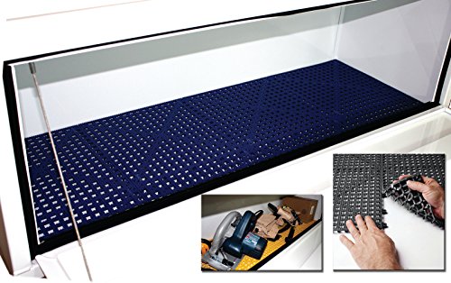 Dri-Dek® Pickup Truck Bed & Service Work Truck Compartment Liner - 1'x1' Interlocking Mats (25-Pack, Black) - Thumbnail 3