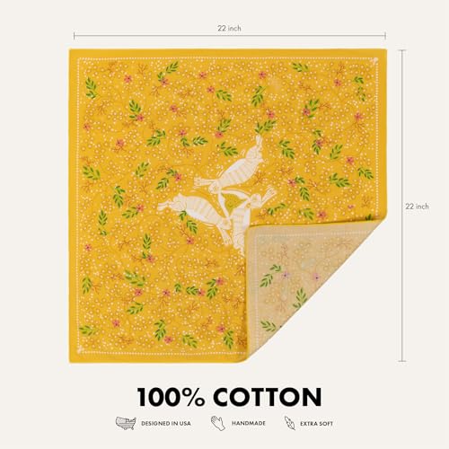 Image of WHTE MOSS Bandana - 100% Cotton Extra Soft Scarf Handkerchief for Men & Women