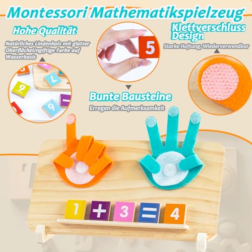 DQMOON Spielzeug ab 4 Jahre, Montessori Spielzeug ab 4 5 6 Jahre Zahlen Lernspiele Pädagogisch Wertvoll Mathe Lernspielzeug… – Ansicht 5