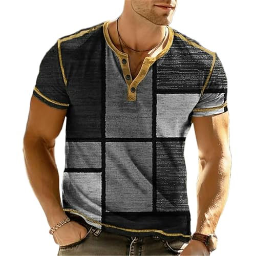 Chemises vintage à manches courtes boutonnées homme vêtement patchwork rétro été