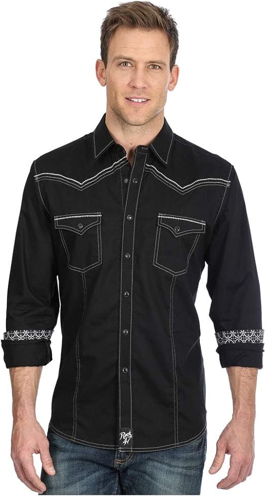 rock 47 women's western shirts