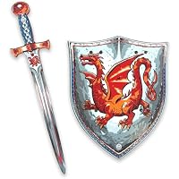Liontouch - Set de Espada y Escudo Dragón Ámbar para Niños