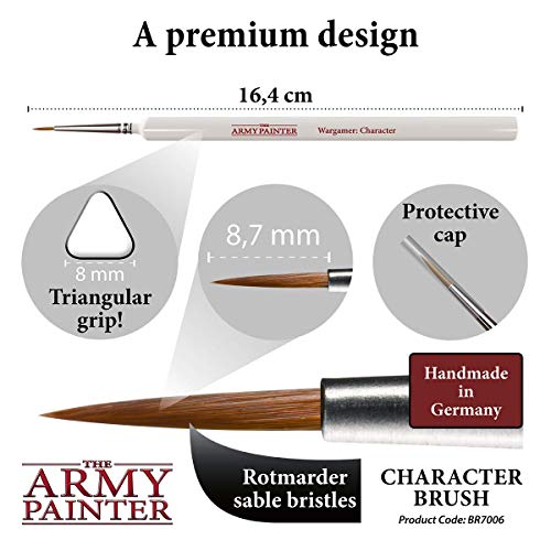 The Army Painter Wargamer Character Small Paint Brush Set with